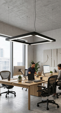 Hanging linear light square shape