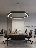 Hanging linear hexagon light